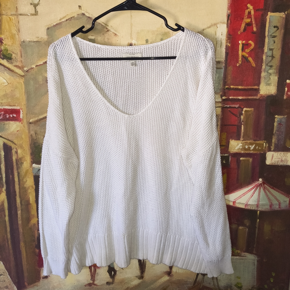 Lucky Brand Cream Knit Top